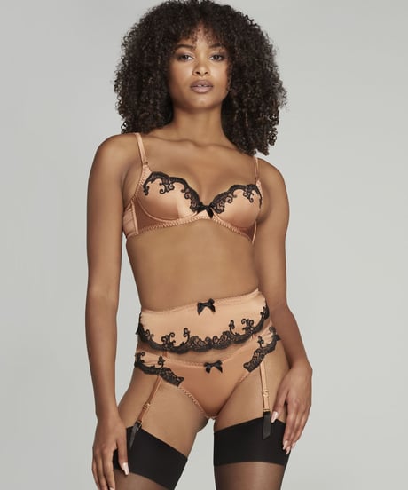 Agent Provocateur Molly Suspender in Gold