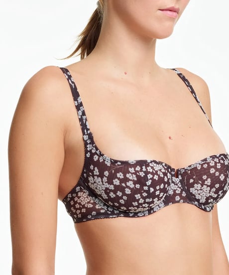 Yasmine Eslami Nina Balcony Bra in Blossom