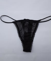 Zermatt Sophia Thong in Black