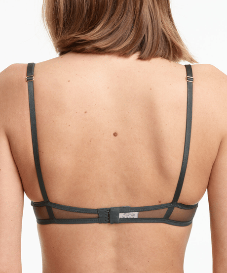 Yasmine Eslami Jeanne Moulded Bra in Black Forest
