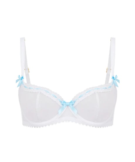 Agent Provocateur Claira Plunge Underwired Bra in White