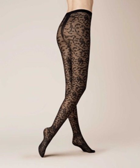 Kunert Flower Tights in Black