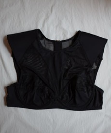 High Neck Bra in Black