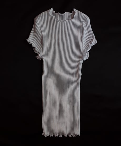 Oscalito Cotton Rib Short Sleeve in White