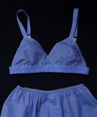 Fifi Chachnil Cotton Soft Bra in Blue