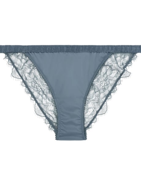 Love Stories Wild Rose Comfortable Lace Briefs in Grey Blue