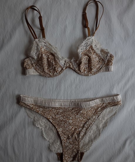 Wire Bra in Flower Ginger