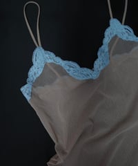 Only Hearts Tulle Lace Cami in Chai/Blue