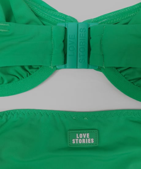 Love Stories Glow Bikini Set in Bright Green