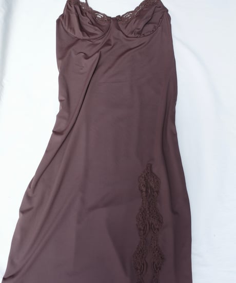 Only Hearts Delicious Lace Rose Underwire Dress in Caffe