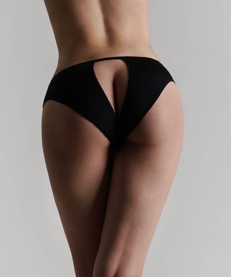 Maison Close Le Petit Secret Open Panty in Black