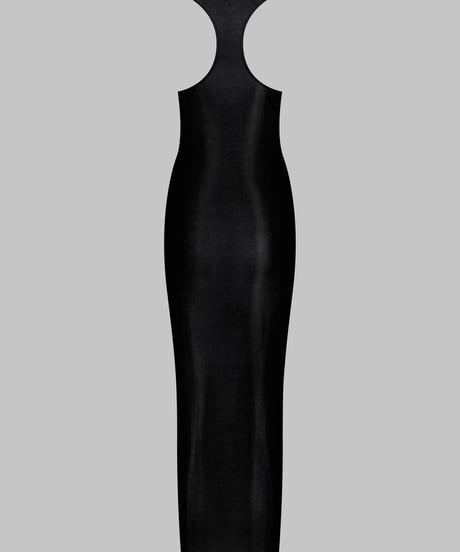 Maison Close La Femme Amazone Long Dress in Black