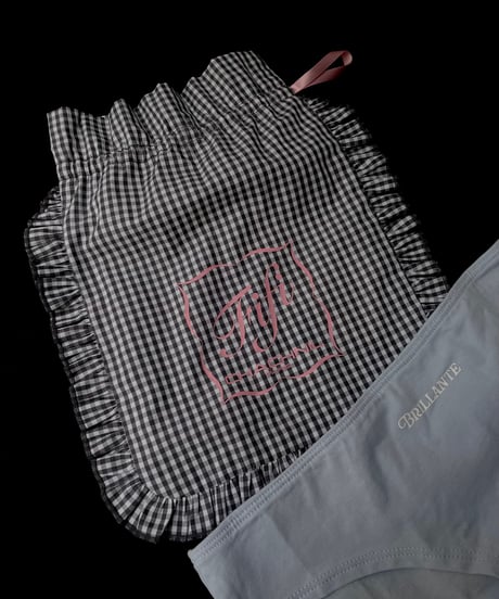 Fifi Chachnil Cotton Pouch in Grey