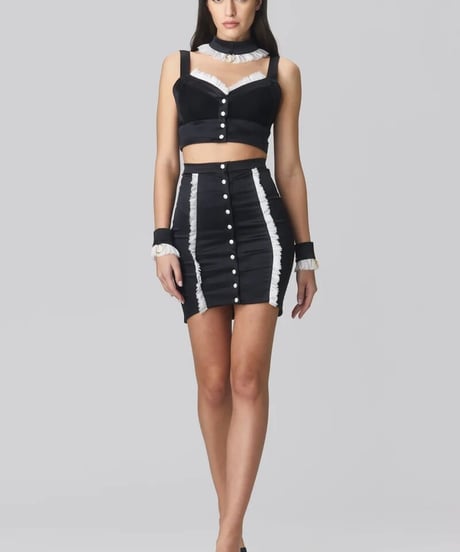 Mur Mur Maid Skirt Black