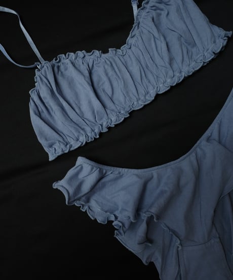 Only Hearts Organic Cotton Joey Bralette in Light Blue
