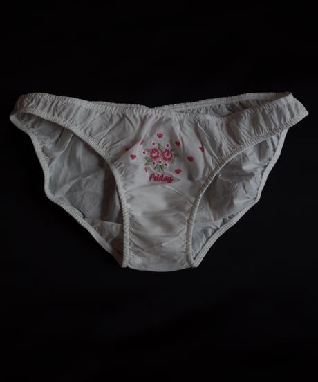Only Hearts LONG WEEKEND 3 PACK EMBROIDERED PANTIES in White