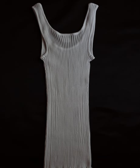 Oscalito Cotton Rib Tank Top in White