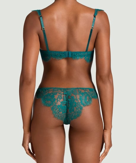 Coco de Mer Avani Brazilian Knicker in Teal
