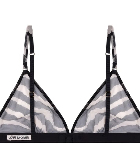 Love Stories Uma Comfortable Triangle Bralette in Zebra