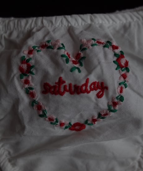 Only Hearts LONG WEEKEND 3 PACK EMBROIDERED PANTIES in White