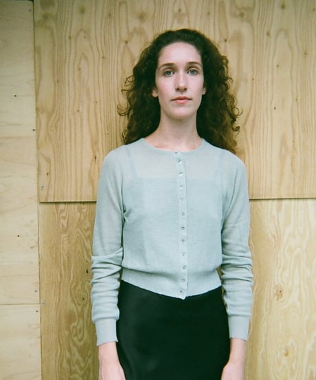 HAZE Cashmere Cardigan in Ice Blue