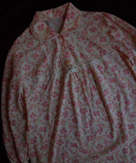 Vintage Pink Night Dress with Flower