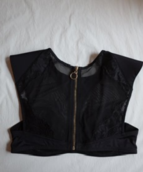 High Neck Bra in Black