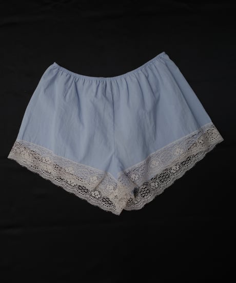 Only Hearts The Dreamers Lace Edge Shorties in Light Blue