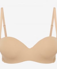 Ritratti Strapless Bandeau Bra with Oil Padding in Nude