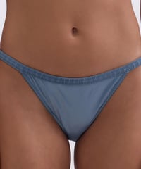 Love Stories Wild Rose Comfortable Lace Briefs in Grey Blue