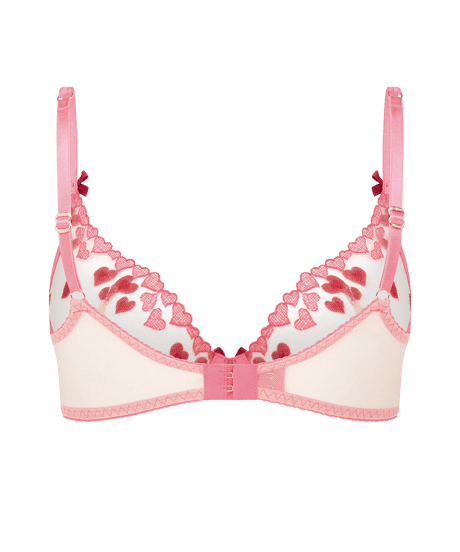 Agent Provocateur Cupid Plunge Underwired Bra in Pink