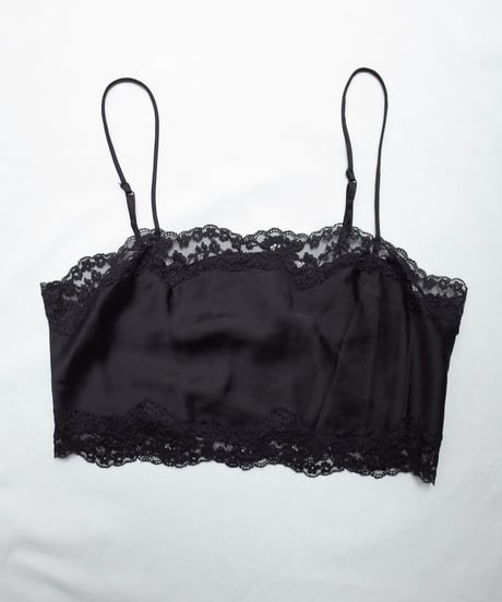 新品ガブリエル ペコ（GABRIELLE PECO) タンクトップ HAZE Silk Rib Tank Top Black | GABRIELLE PECO