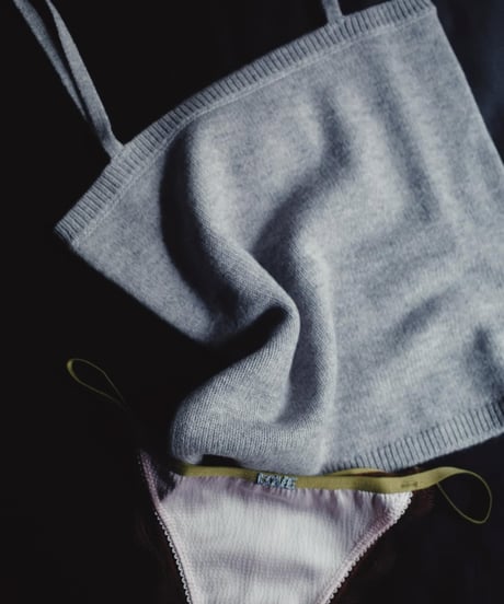 Love Stories Camille Knitted Camisole Top in Grey