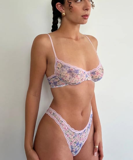 Only Hearts Pink Violet Underwire Bra in Wildflower