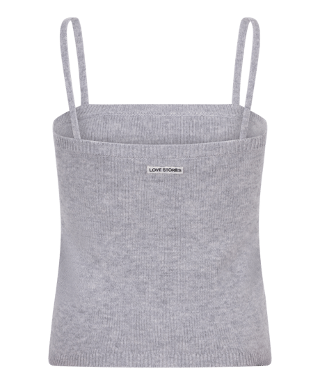 Love Stories Camille Knitted Camisole Top in Grey
