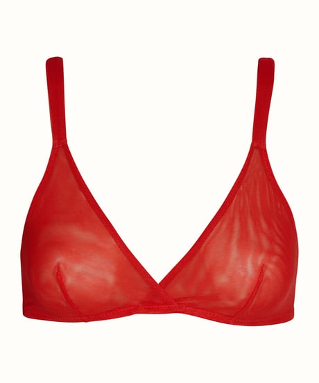 Patina Translucent Bra in Aperivito (Red)