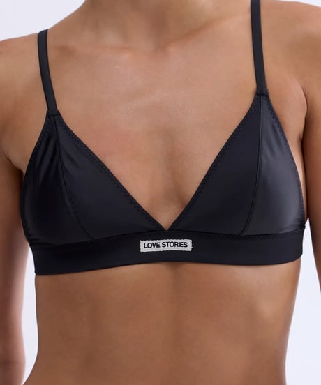 Love Stories Darling Sporty Unpadded Bralette in Black