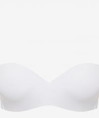 Ritratti Strapless Bandeau Bra with Oil Padding in White