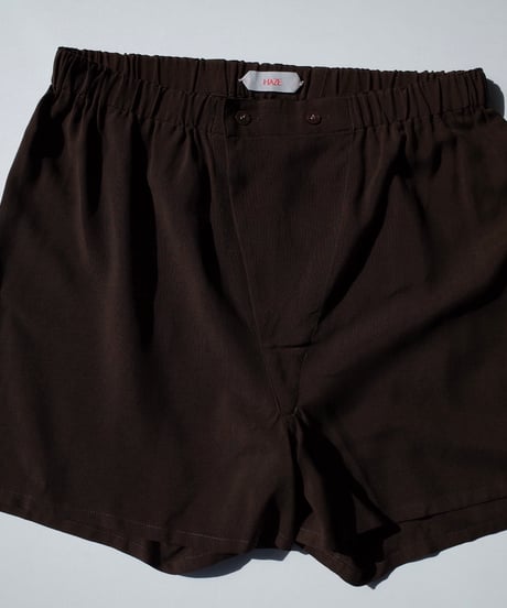 HAZE Silk Shorts in Cacao