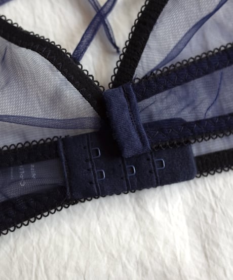 Miss Crofton I'm Yours Navy Bow Bralette Set