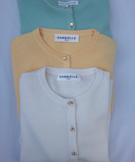 Cashmere Cardigan in Light Green