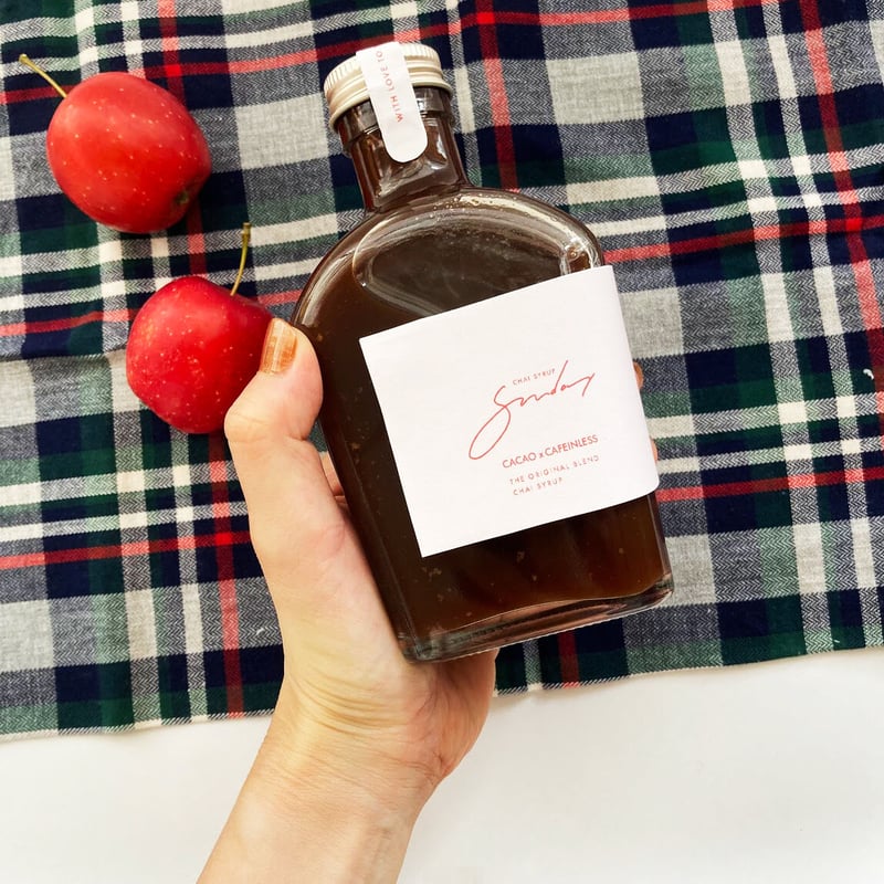 チャイシロップ [ Sunday -CACAO x CAFFEINLESS - ] 200m