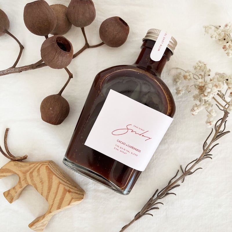 チャイシロップ [ Sunday -CACAO x CAFFEINLESS - ] 200m