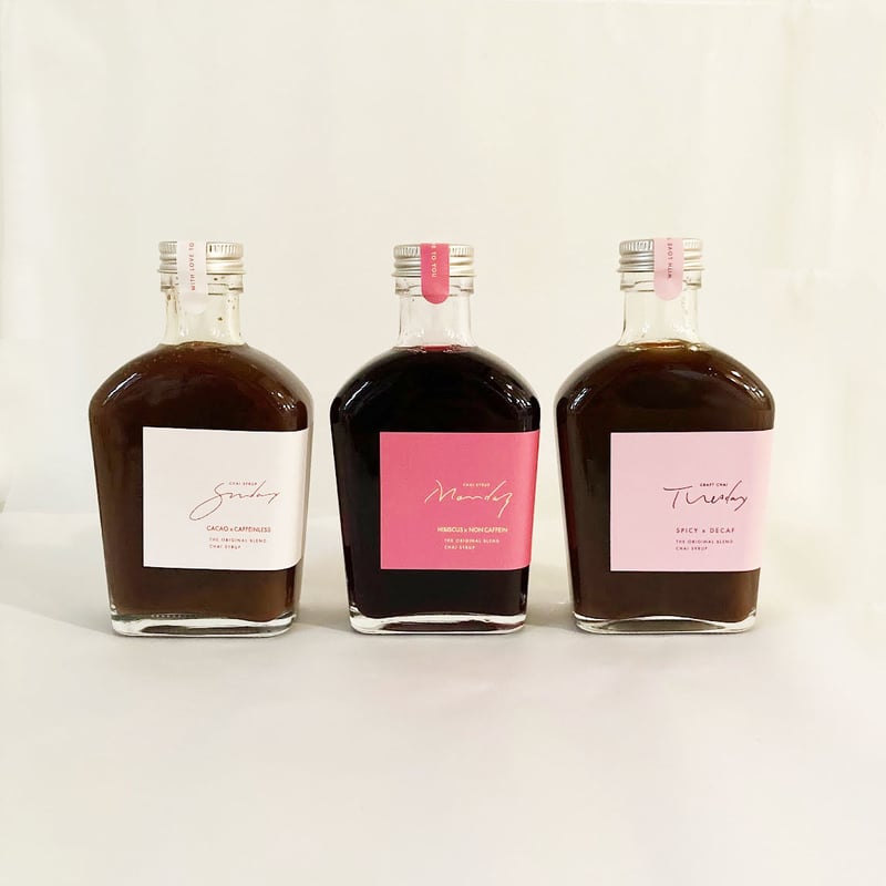 チャイシロップの [ 日月火 ] セット | クラフトチャイシロップ専門店