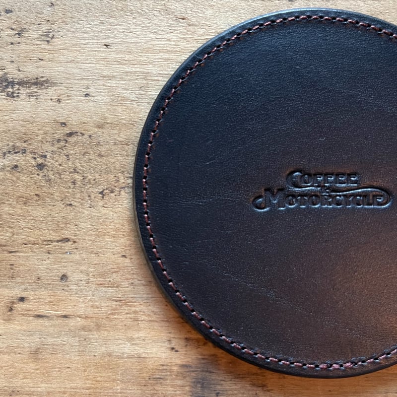 grind lodge レザー　コースター COFFEE&MOTORCYCLE オリジナルレザーコースター | 車坂下motocycle