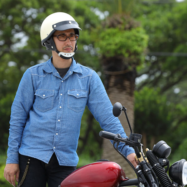 BORN FREE SHORTY ハーフヘルメット アイボリー | 車坂下motocycle BORN FREE SHORTY ハーフヘルメット アイボリー | 車坂下motocycle