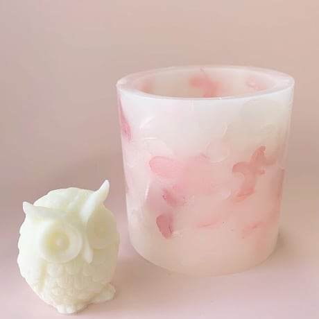 5色から選べる♡あじさいたっぷり♪ボタニカルキャンドルホルダー【円柱】