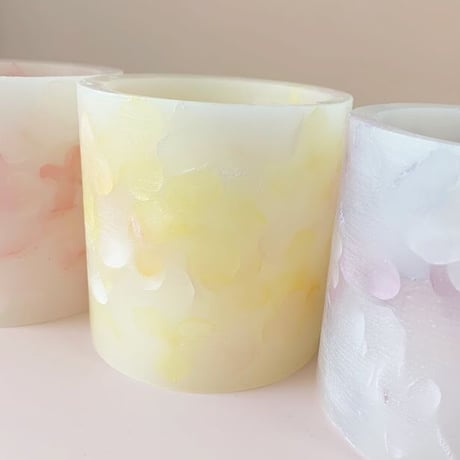 5色から選べる♡あじさいたっぷり♪ボタニカルキャンドルホルダー【円柱】