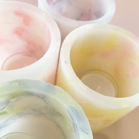 5色から選べる♡あじさいたっぷり♪ボタニカルキャンドルホルダー【円柱】