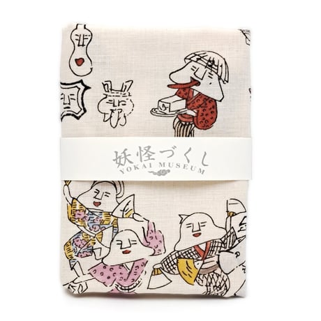 手ぬぐい（人面草紙）